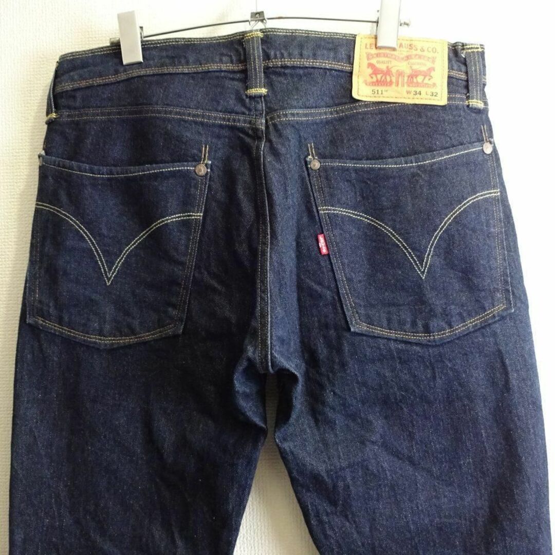 Levi's(リーバイス)のリーバイス　511　W89cm　スリムデニム　ストレッチ　濃藍　Sz.34 メンズのパンツ(デニム/ジーンズ)の商品写真