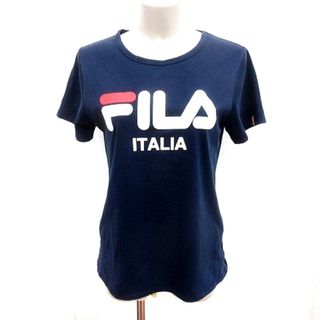 フィラ(FILA)のフィラ FILA カットソー Uネック 半袖 L 紺 ネイビー /RT(カットソー(半袖/袖なし))