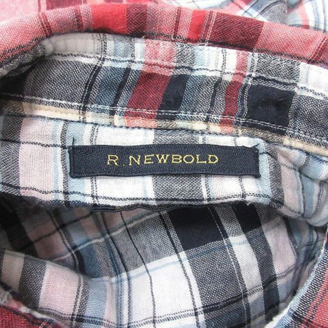 R.NEWBOLD(アールニューボールド)のアールニューボールド シャツ 七分袖 チェック XL マルチカラー /YI メンズのトップス(シャツ)の商品写真