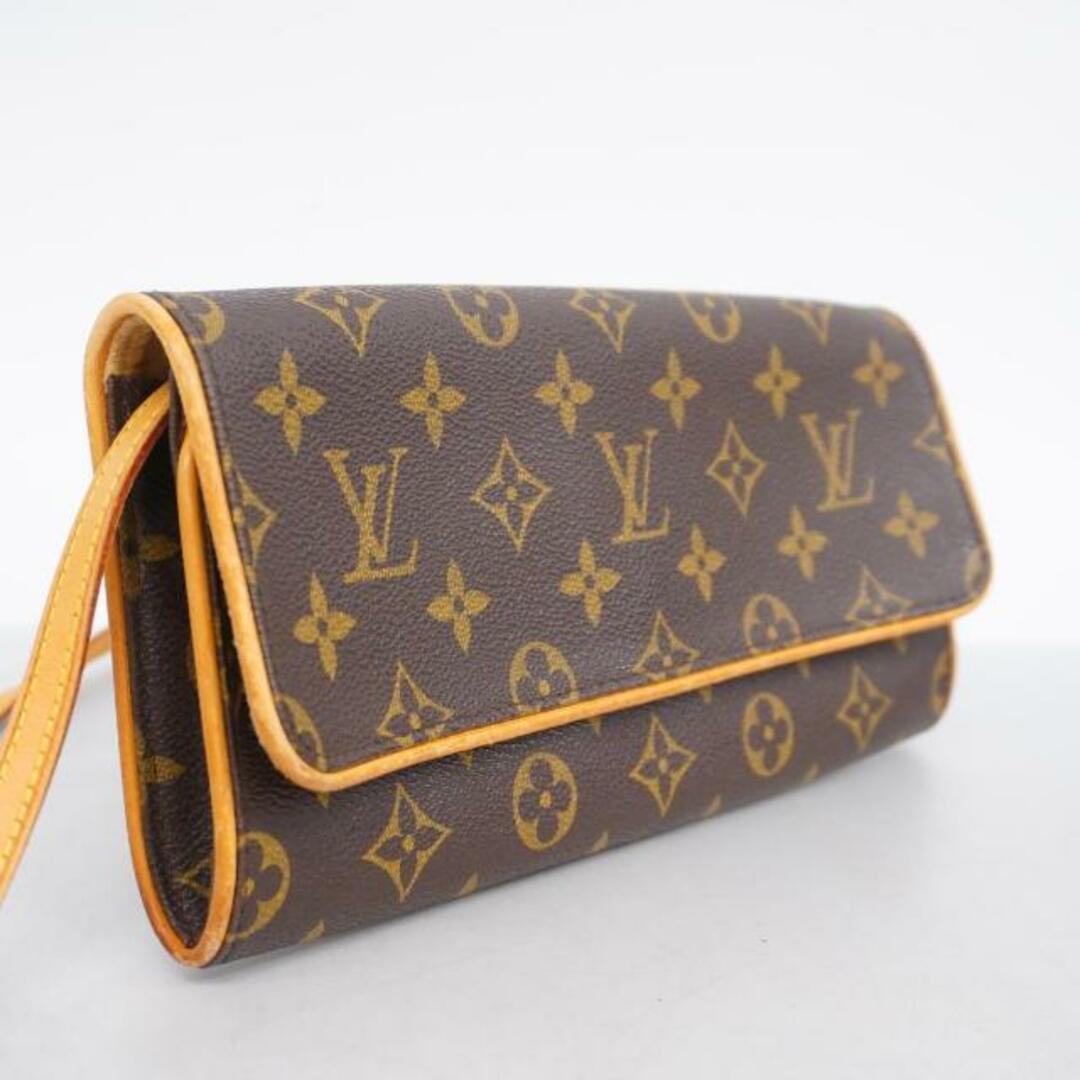 LOUIS VUITTON(ルイヴィトン)の【4ge4392】ルイヴィトン ショルダーバッグ/モノグラム/ポシェットツインGM/M51852/ブラウン【中古】レディース レディースのバッグ(ショルダーバッグ)の商品写真