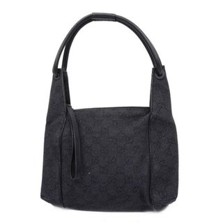 グッチ(Gucci)の【4ge4354】グッチ ショルダーバッグ/101333/デニム/ブラック 【中古】 レディース(ショルダーバッグ)