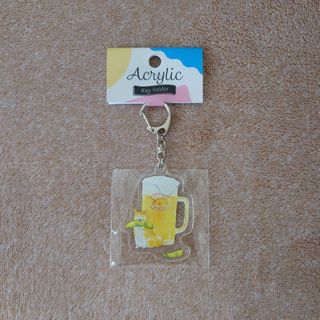 柴犬 アクリル キーホルダー(ビール)(キャラクターグッズ)