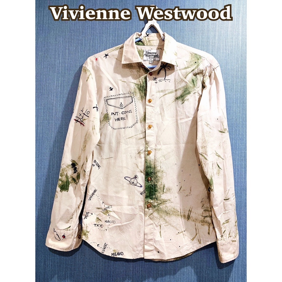 Vivienne Westwood(ヴィヴィアンウエストウッド)のヴィヴィアンウエストウッド　長袖シャツ　日本製 メンズのトップス(シャツ)の商品写真