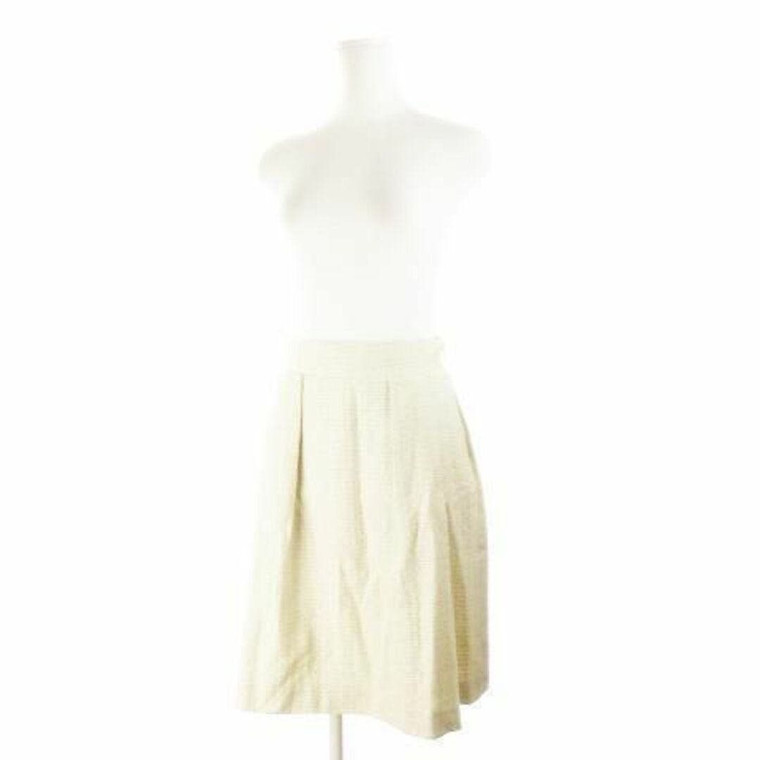 クローゼットストーリー 膝丈スカート ツイード ベージュ 211020AH13A レディースのスカート(ひざ丈スカート)の商品写真