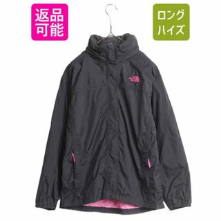 ザノースフェイス(THE NORTH FACE)のノースフェイス HYVENT ナイロン ジャケット ガールズ XL レディース S 程/ The North Face アウトドア マンパ パーカー ブルゾン ブラック(ナイロンジャケット)