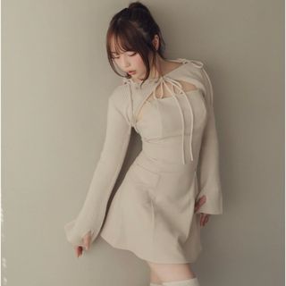 ANDMARY アンドマリー Lamia knit set mini dress(ミニワンピース)