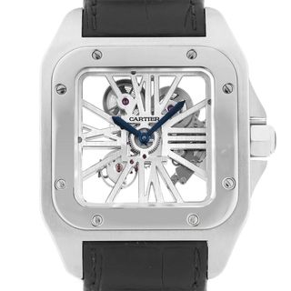 カルティエ(Cartier)のカルティエ サントス 100 スケルトンウォッチ W2020018 メンズ 中古 腕時計(腕時計(アナログ))