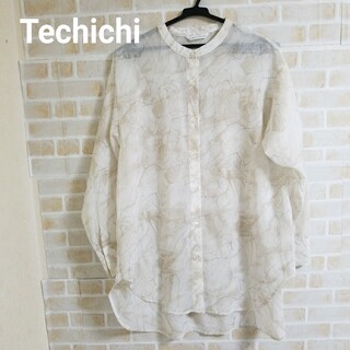 Techichi - Techichi 総柄シアーシャツ
