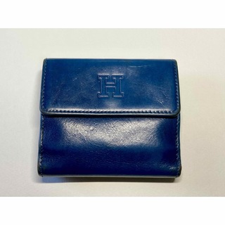 イタリア製 折り財布 ブルー(折り財布)