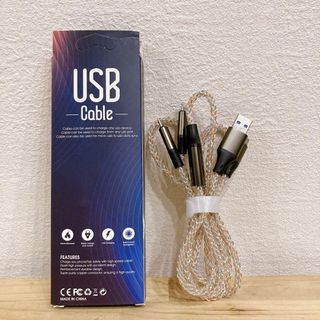 【3in1】充電ケーブル USB Type C micro lightning(その他)