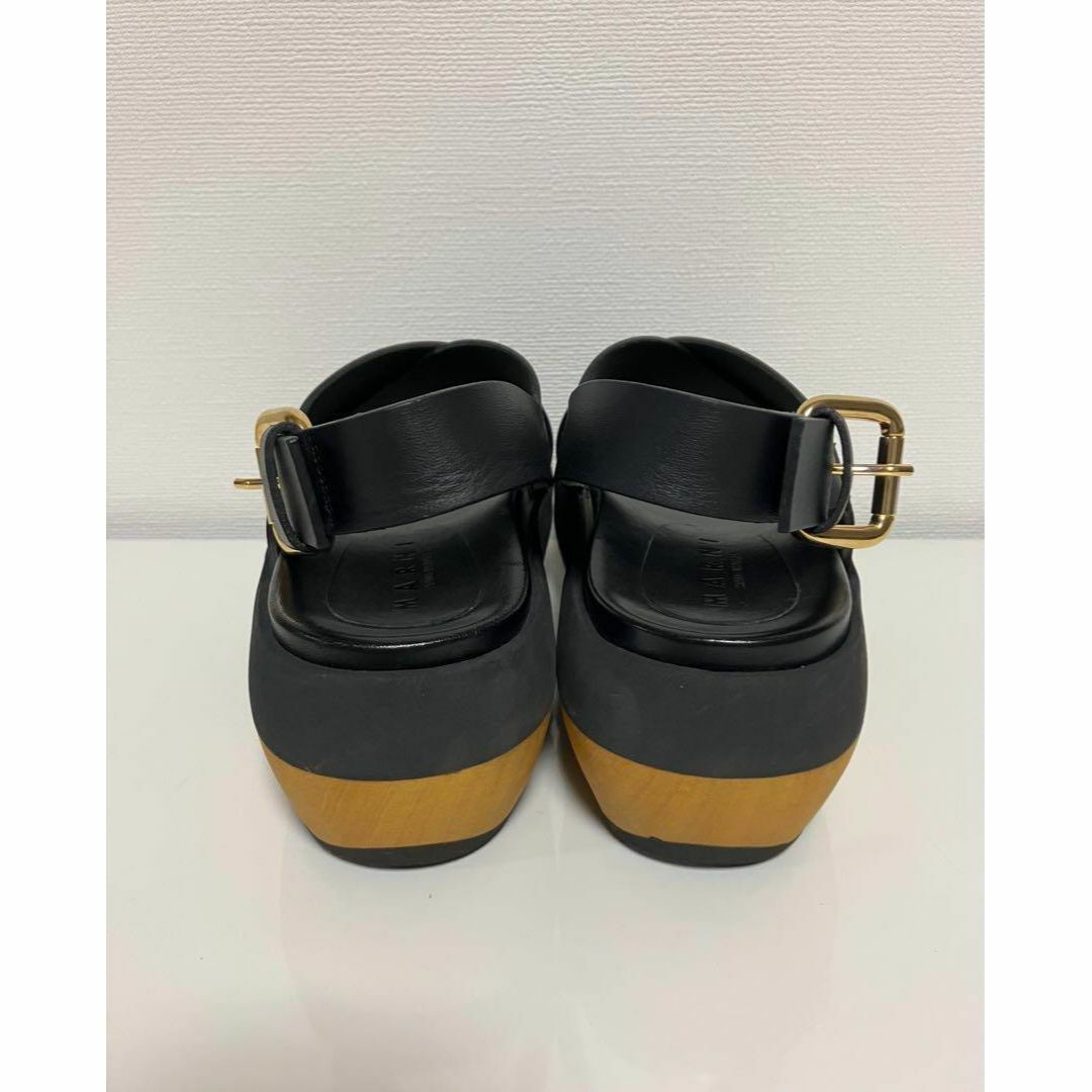 Marni(マルニ)のMarni  マルニ　厚底　サンダル　ウェッジソール　ブラック　黒  クロス レディースの靴/シューズ(サンダル)の商品写真