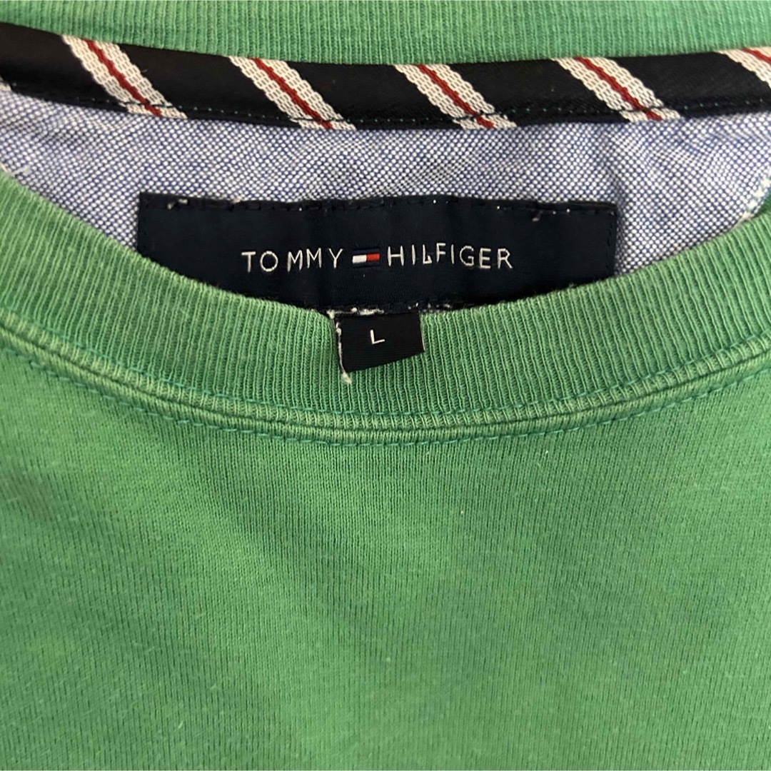 TOMMY HILFIGER(トミーヒルフィガー)のトミーフィルフィガー　 Tommy Hilfiger  グリーン　Tシャツ メンズのトップス(Tシャツ/カットソー(半袖/袖なし))の商品写真