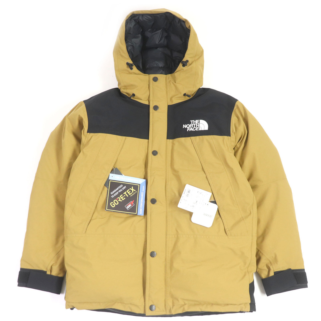 THE NORTH FACE - 未使用品□THE NORTH FACE ザ・ノースフェイス ND91930 Mountain Down Jacket マウンテンダウンジャケット GORE-TEX フーデッド ブリティッシュカーキ M 正規品 メンズ