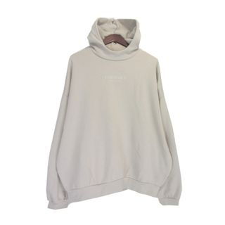 フィア オブ ゴッド エッセンシャルズ FEAR OF GOD ESSENTIALS ■ 23AW 【 SWEAT HOODIE SILVER CLOUD 】 フロント ラバー ロゴ プル オーバー スウェット パーカー n5211