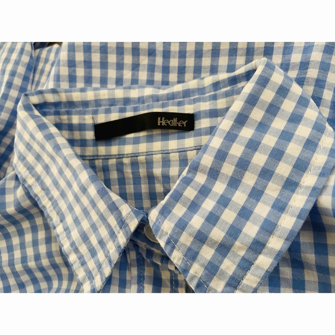 heather(ヘザー)のHeather 柄アソートBIGシャツ ギンガムチェック 完売品 レディースのトップス(シャツ/ブラウス(長袖/七分))の商品写真