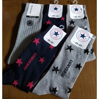 CONVERSE　コンバース　25-27cm　ロゴ入　ソックス　靴下　５足セット