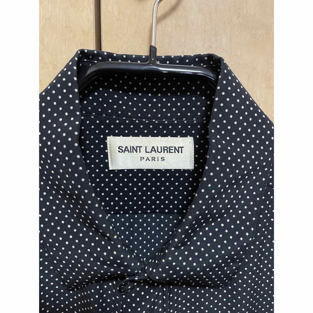 Saint Laurent(サンローラン)のSAINT LAURENT PARIS 14SS ドット シルク シャツ 38 メンズのトップス(シャツ)の商品写真