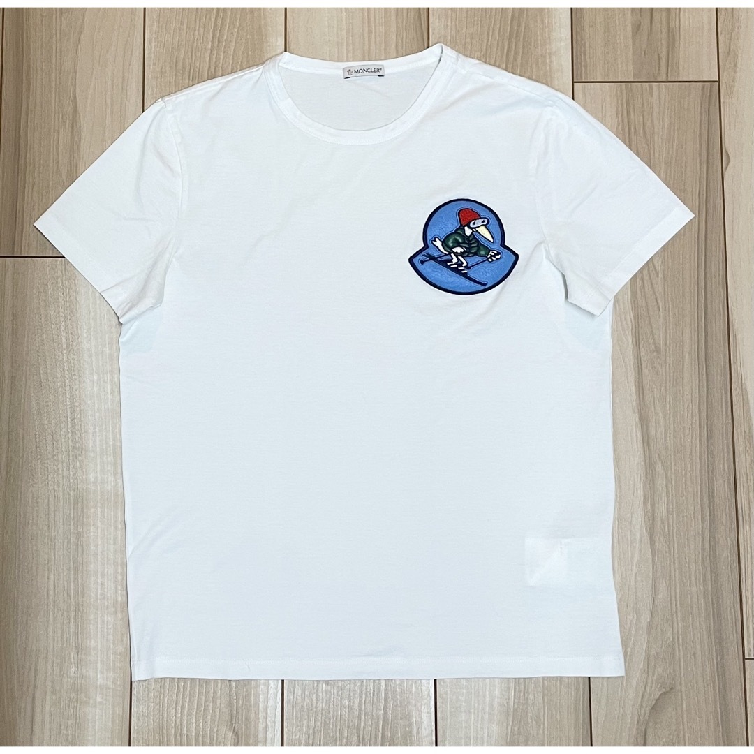 MONCLER(モンクレール)の［新品同様］モンクレール　Tシャツ　ホワイト メンズのトップス(Tシャツ/カットソー(半袖/袖なし))の商品写真