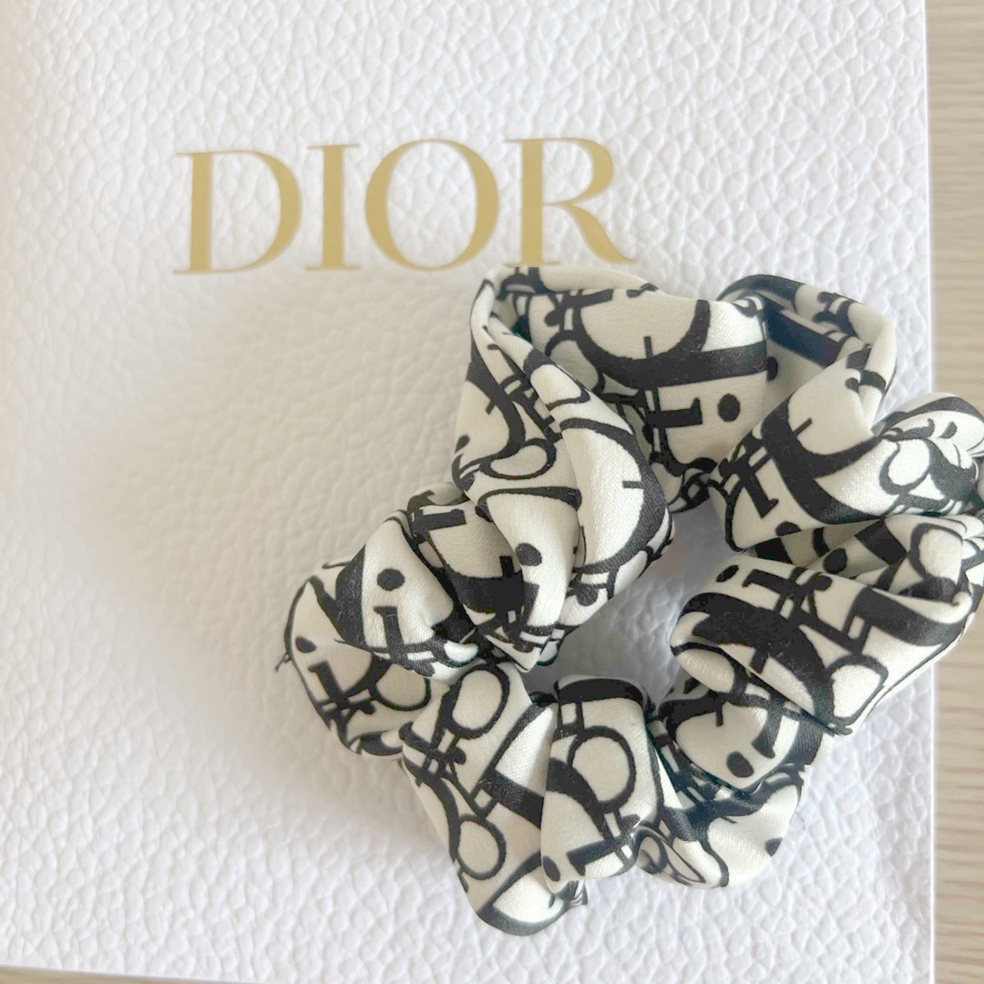 Christian Dior(クリスチャンディオール)のノベルティ　ディオール　シュシュ レディースのヘアアクセサリー(ヘアゴム/シュシュ)の商品写真