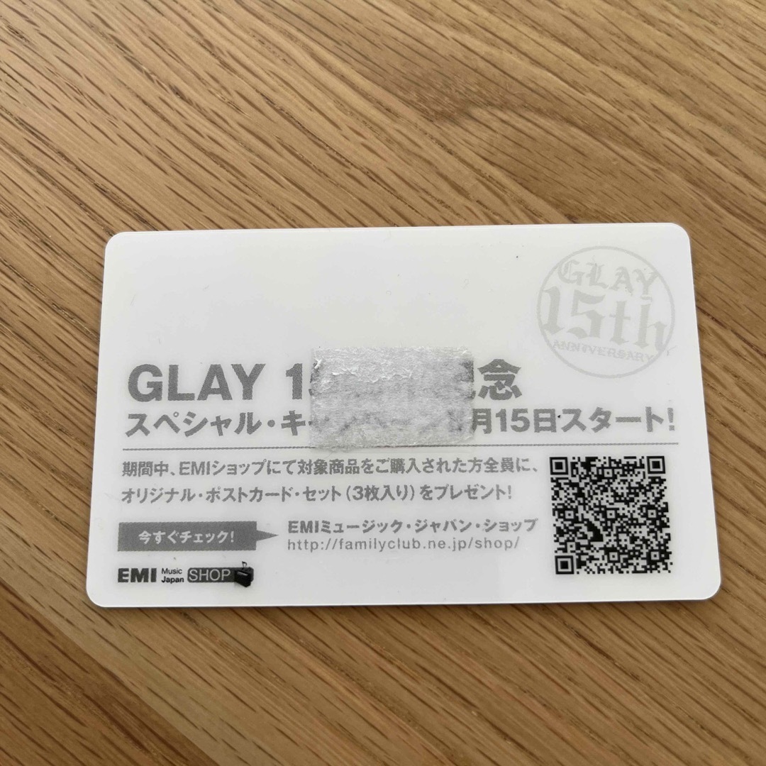 GLAY カード エンタメ/ホビーのタレントグッズ(ミュージシャン)の商品写真