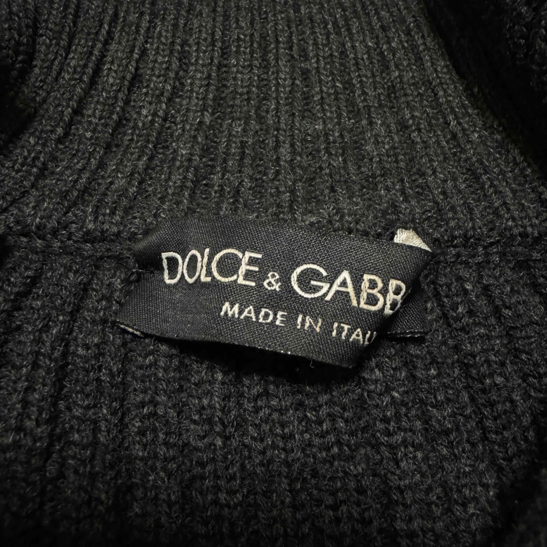 DOLCE&GABBANA(ドルチェアンドガッバーナ)のDOLCE&GABBANA 04AW フックニット グレー 50 XL相当 メンズのトップス(ニット/セーター)の商品写真