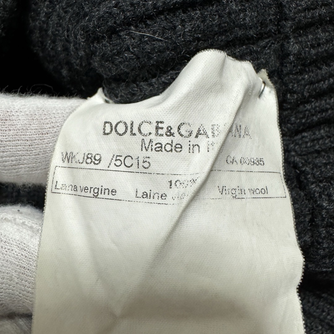 DOLCE&GABBANA(ドルチェアンドガッバーナ)のDOLCE&GABBANA 04AW フックニット グレー 50 XL相当 メンズのトップス(ニット/セーター)の商品写真