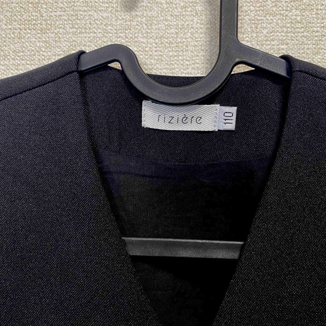 riziere(リジェール)のノーカラージャケットセットアップ　110cm キッズ/ベビー/マタニティのキッズ服男の子用(90cm~)(ドレス/フォーマル)の商品写真