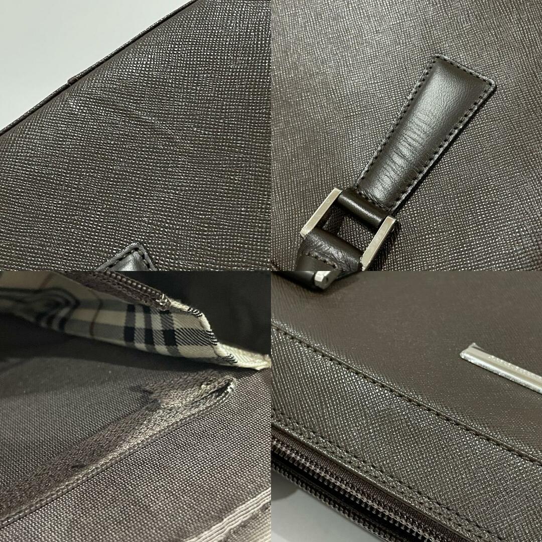 BURBERRY(バーバリー)のBURBERRY ハンドバッグ ロゴ プレート 内部チェック レザー レディースのバッグ(ハンドバッグ)の商品写真