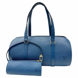 ルイヴィトン(LOUIS VUITTON)のLOUIS VUITTON ルイ ヴィトン エピ スフロ ポーチ付き ハンドバッグ トートバッグ M52222G MI1915 ブルー レディース(ハンドバッグ)