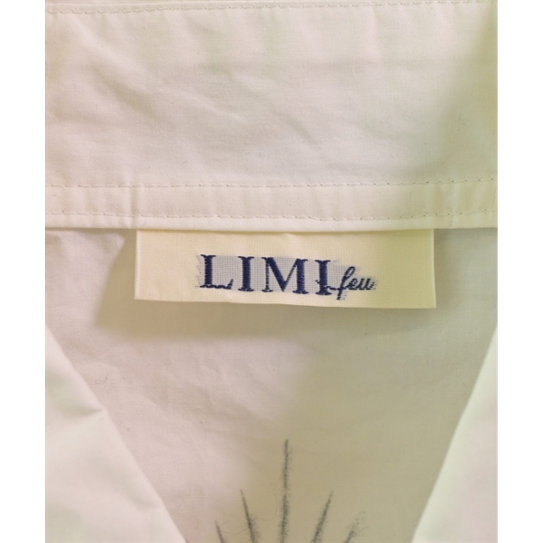 LIMI feu(リミフゥ)のLIMI feu リミフー カジュアルシャツ 2(S位) 白x黒(総柄) 【古着】【中古】 レディースのトップス(シャツ/ブラウス(長袖/七分))の商品写真