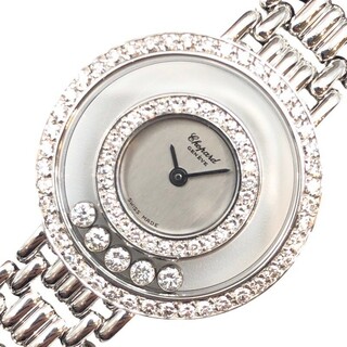 Chopard - 　ショパール Chopard ハッピーダイヤモンド 4119/1 シルバー K18WG レディース 腕時計