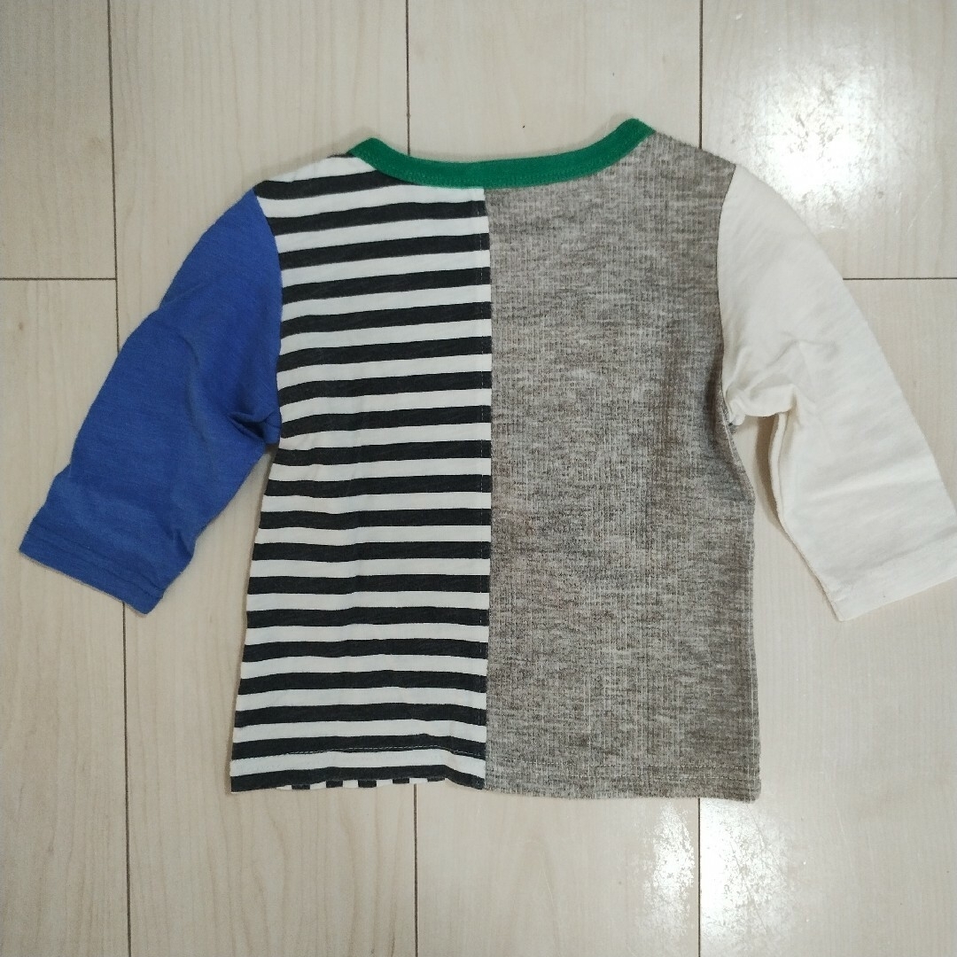 ベルメゾン(ベルメゾン)の3枚セット 長袖Tシャツ 男の子 キッズ/ベビー/マタニティのベビー服(~85cm)(Ｔシャツ)の商品写真