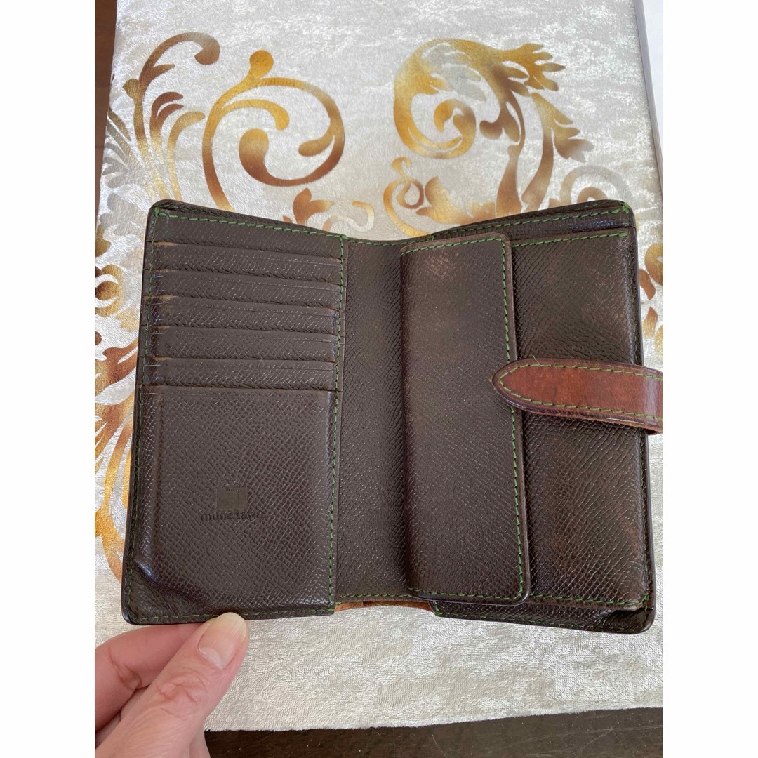 ムネカワ　二つ折りリアルレザー財布 メンズのファッション小物(折り財布)の商品写真