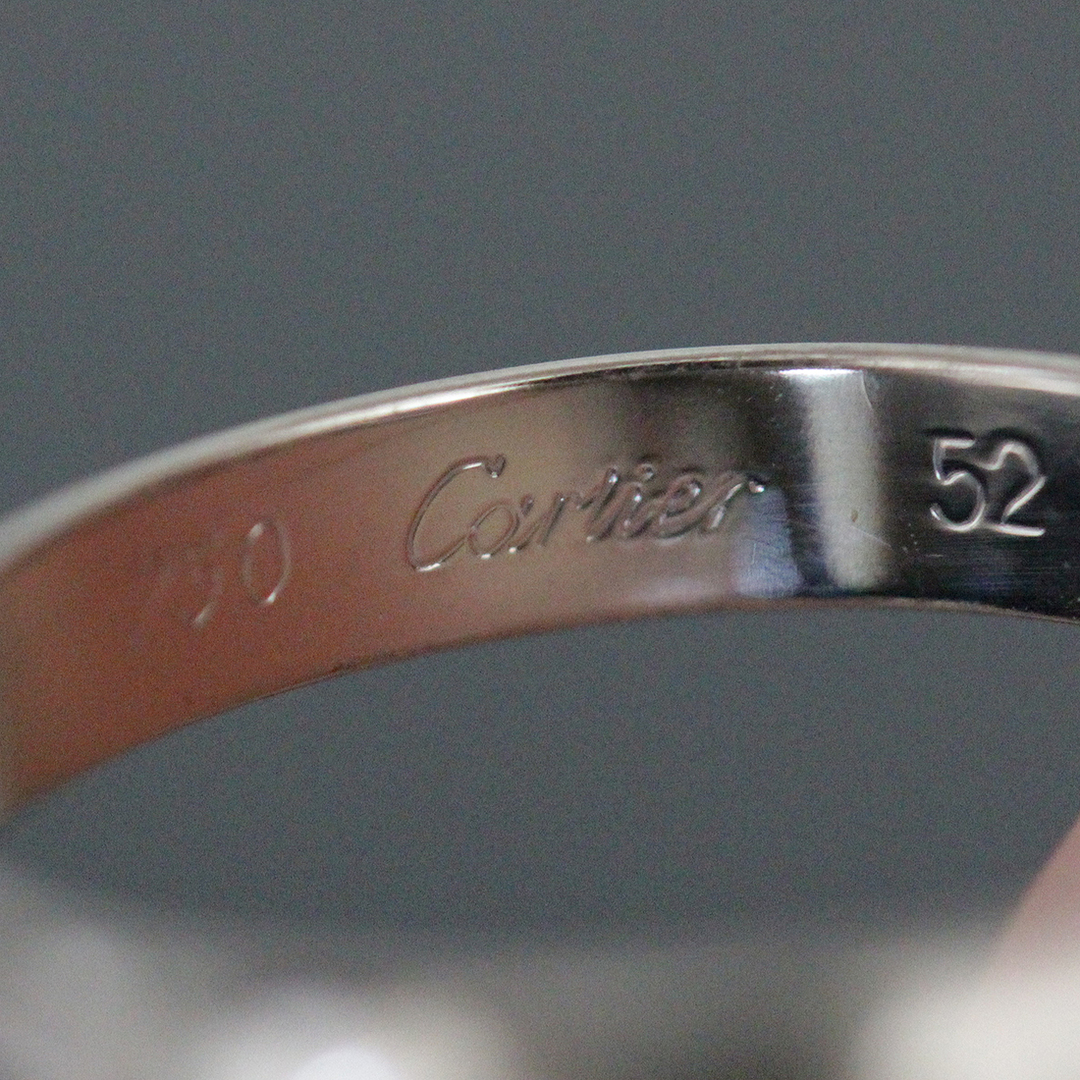 Cartier(カルティエ)のカルティエ トリニティ3連リング 11.5号(52)K18WG レア E1013 レディースのアクセサリー(リング(指輪))の商品写真