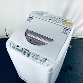 ★送料・設置無料★ 中古 中型洗濯機 シャープ (No.0015)(洗濯機)