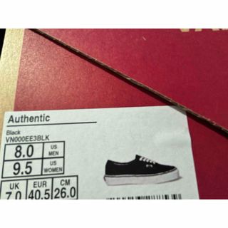 ヴァンズ(VANS)のvans オーセンティック　26.0cm(スニーカー)