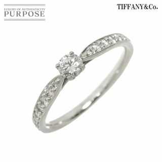 Tiffany & Co. - ティファニー TIFFANY&Co. ハーモニー ダイヤ 0.18ct G/VS1/3EX 9号 リング Pt プラチナ 指輪【鑑定書付き】VLP 90220893