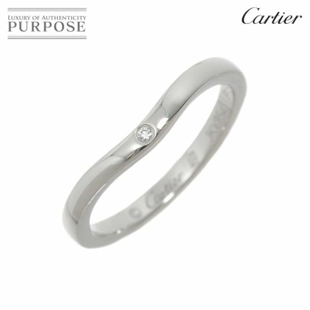 Cartier(カルティエ)のカルティエ Cartier バレリーナ カーブ #47 リング ダイヤ Pt プラチナ 指輪 VLP 90221308 レディースのアクセサリー(リング(指輪))の商品写真