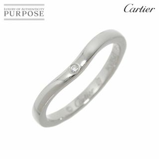 カルティエ(Cartier)のカルティエ Cartier バレリーナ カーブ #47 リング ダイヤ Pt プラチナ 指輪 VLP 90221308(リング(指輪))