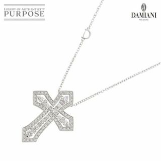 ダミアーニ(Damiani)のダミアーニ DAMIANI ベルエポック クラウン L ダイヤ ネックレス 50cm K18 WG 750 クロス【証明書付き】 VLP 90224072(ネックレス)