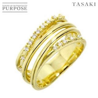 タサキ(TASAKI)のタサキ TASAKI 12.5号 リング ダイヤ 0.15ct K18 YG イエローゴールド 750 田崎真珠 指輪 VLP 90224940(リング(指輪))