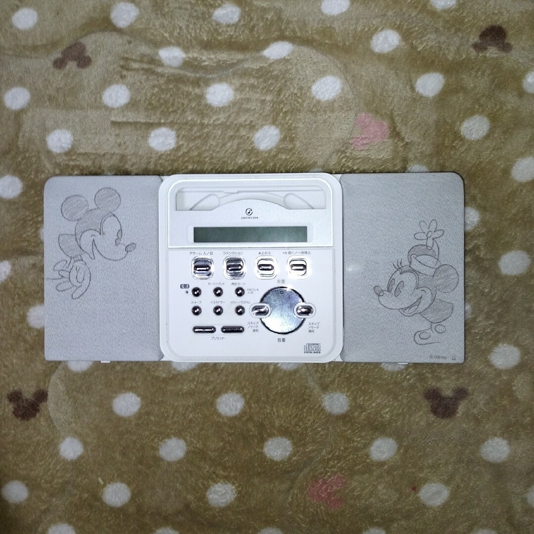 【 訳あり 】AM/FMラジオ付きCDプレイヤー　ミッキーマウス スマホ/家電/カメラのオーディオ機器(ポータブルプレーヤー)の商品写真