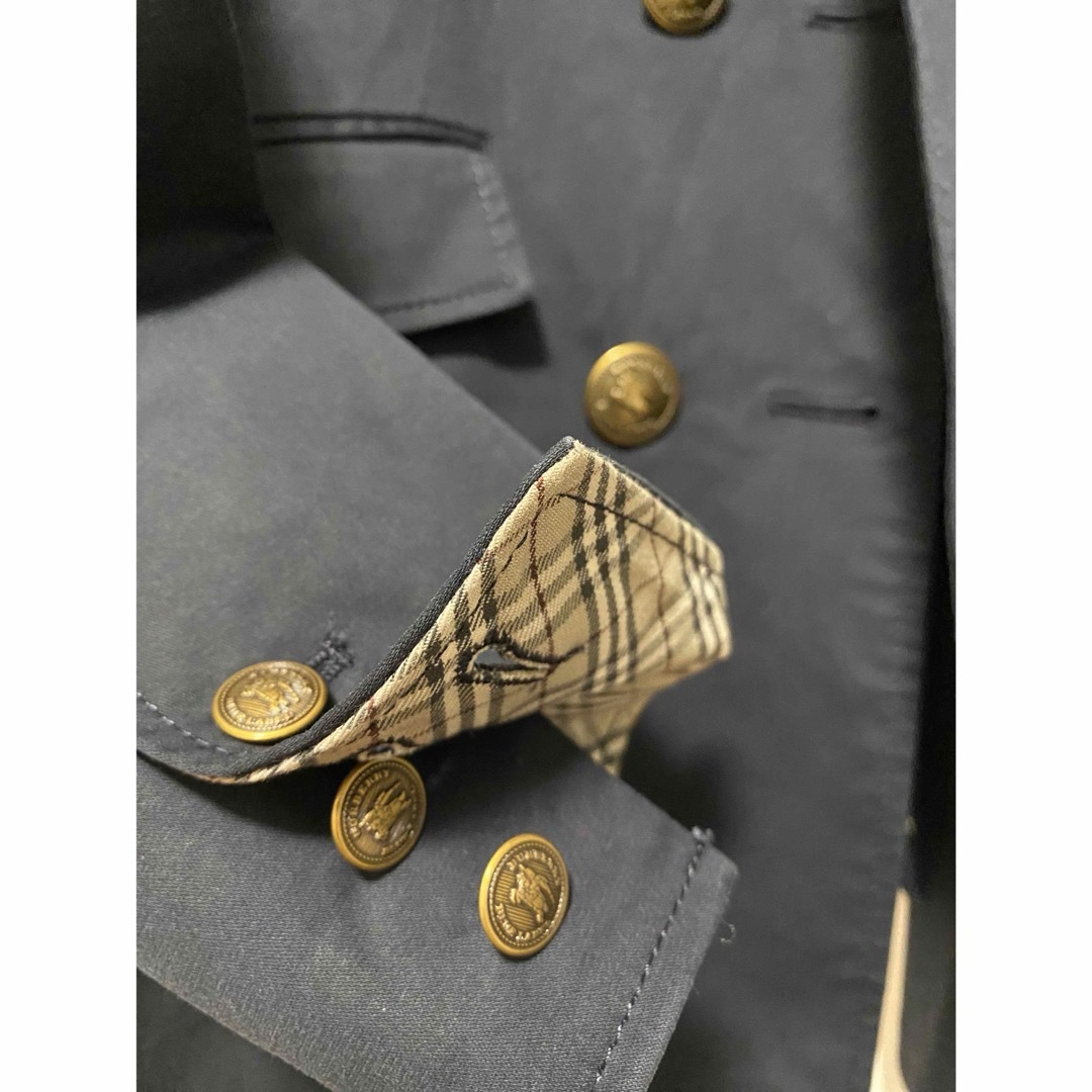 BURBERRY BLUE LABEL(バーバリーブルーレーベル)のバーバリー ブルーレーベル 金ボタンジャケット ブレザー レディース 38 レディースのジャケット/アウター(テーラードジャケット)の商品写真