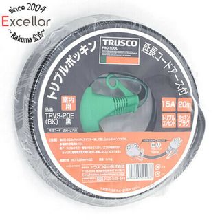 トラスコ中山　トリプルポッキン延長コード 20m　TPVS-20E-BK　黒(工具)