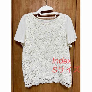 INDEX - 【美品】インデックスIndex★半袖レーストップスSサイズ