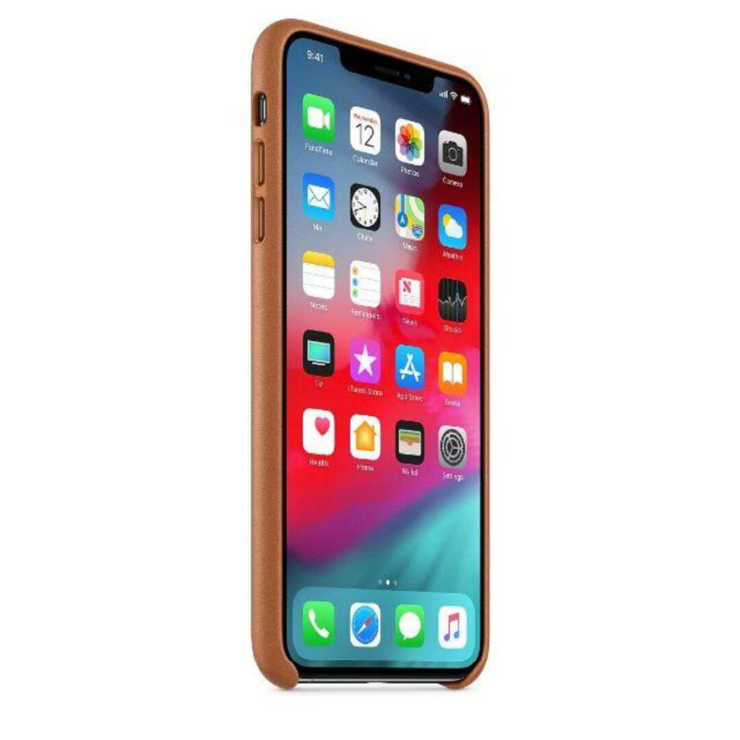 Apple(アップル)のApple 純正 iPhone X レザー スマホケース ブラウン 新品 スマホ/家電/カメラのスマホアクセサリー(iPhoneケース)の商品写真