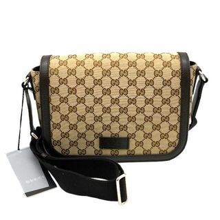 Gucci - GUCCI グッチ ショルダーバッグ ＧＧキャンバス ４４９１７２ アウトレット ベージュ ダークブラウン メンズ レディース バッグ 鞄 クロスボディ 斜め掛け