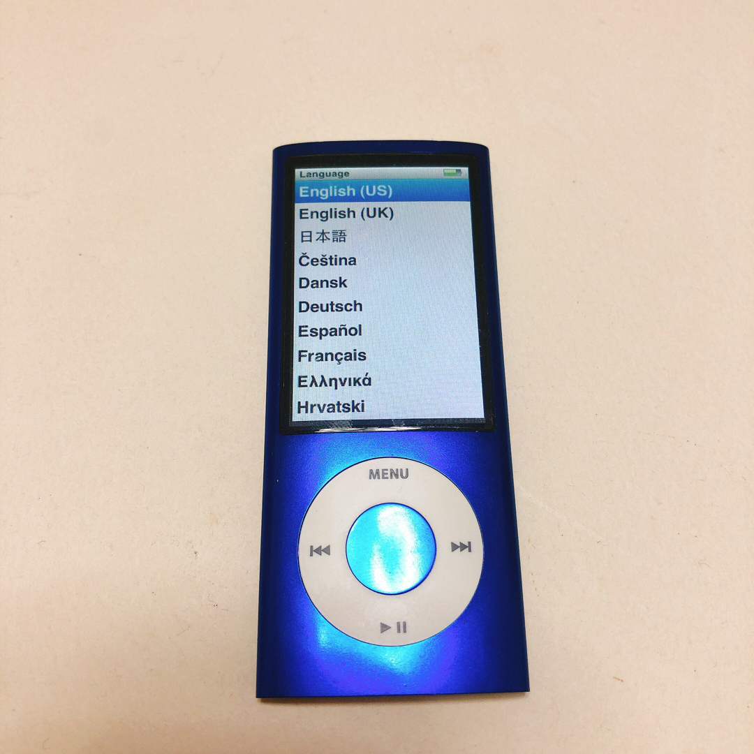 iPod(アイポッド)のiPod nano 16GB Blue スマホ/家電/カメラのオーディオ機器(ポータブルプレーヤー)の商品写真