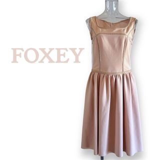 フォクシーニューヨーク(FOXEY NEW YORK)のフォクシーニューヨーク✳︎ストレッチ フレアワンピース✳︎３８✳︎FOXEY(ロングワンピース/マキシワンピース)