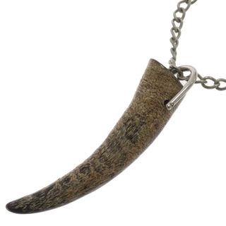 JOHN LAWRENCE SULLIVAN ジョンローレンスサリバン Buffalo Bone necklace バッファローボーン ネックレス ブラウン シルバー